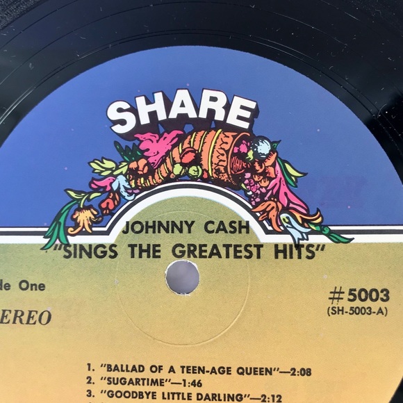 johnny cash Vintage Album Greatest Hits Vinyl - Picture 5 of 8